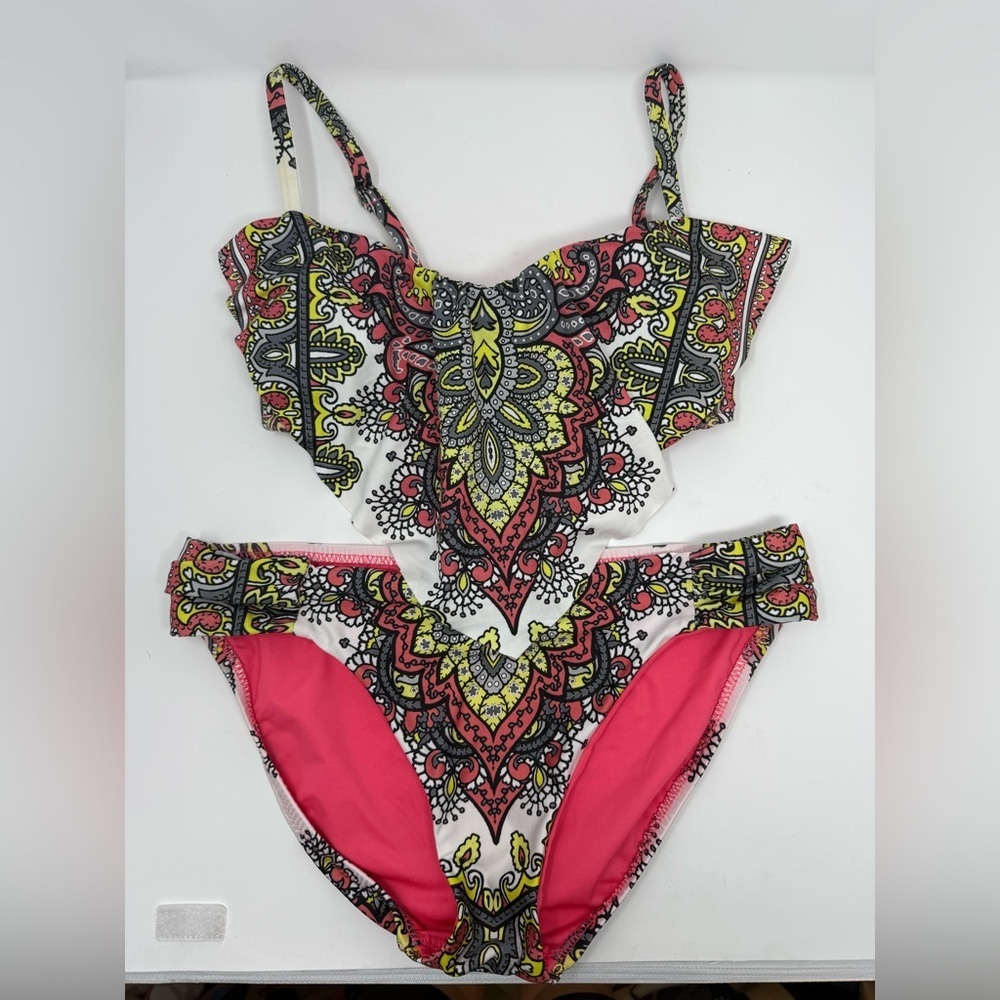 Becca Multi Graphic Paisley Reversible Swimsuit SET